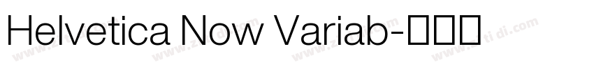 Helvetica Now Variab字体转换